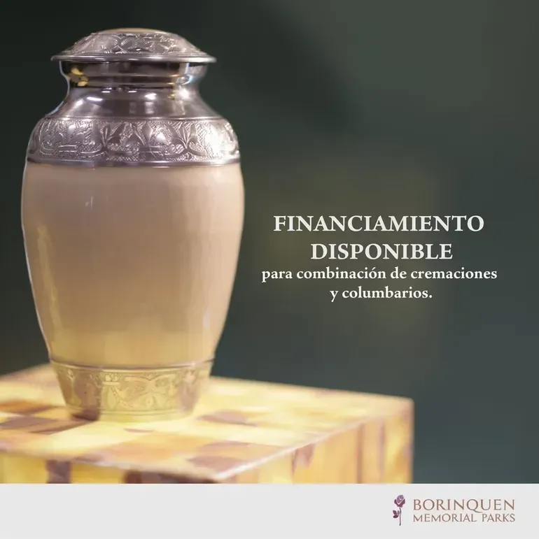 Interior de crematorio o urnas